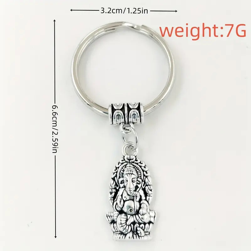 Southeast Asian Elephant God Pendant Keychain