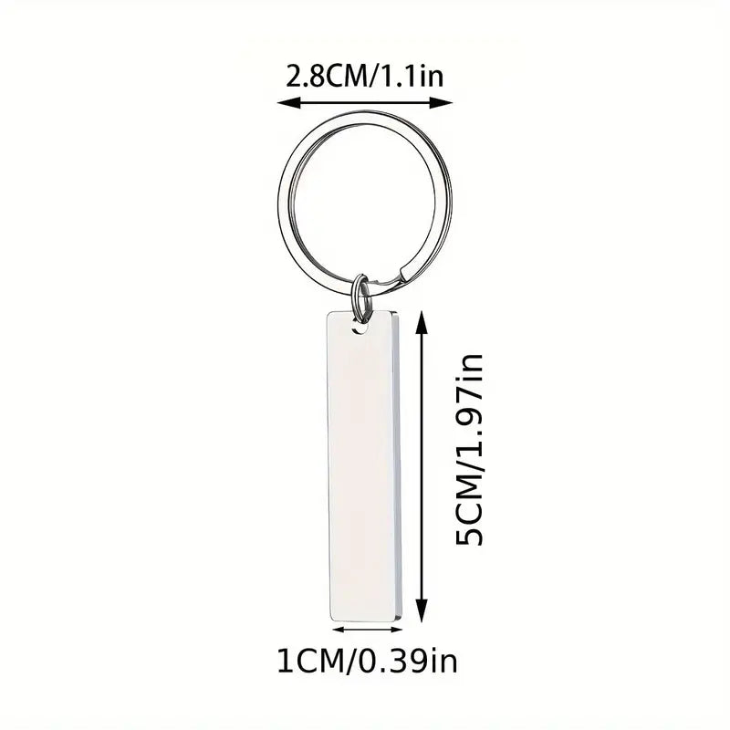 Just Breathe Yoga Lotus Charm Keychain - Stainless Steel