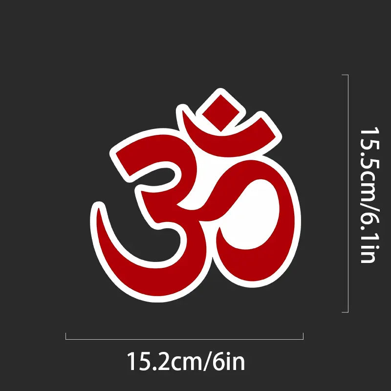 Om Symbol Waterproof Vinyl Decal for Vehicle, Laptop, and Wall