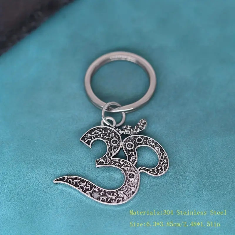 OM Yoga Pendant Keychain