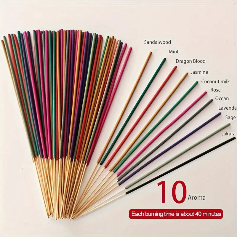 50pcs Mixed Aroma Incense Sticks