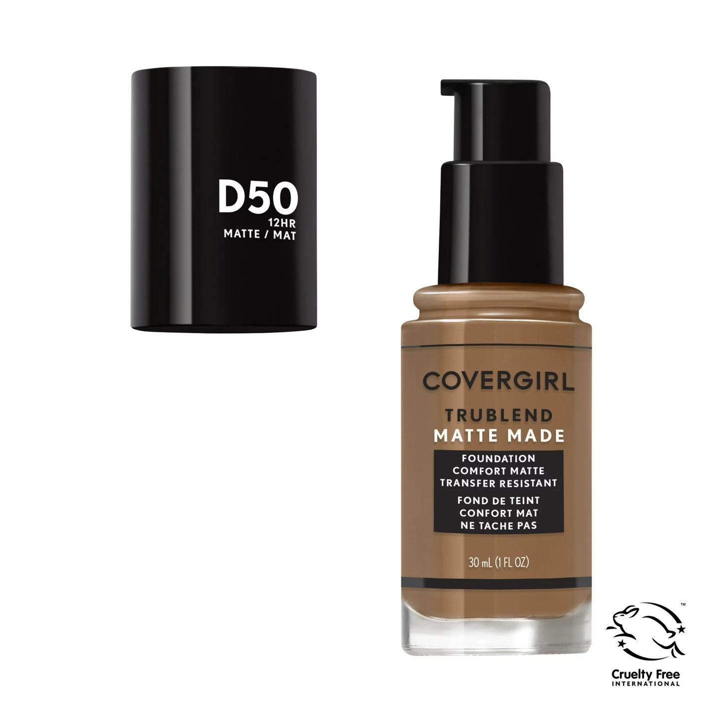 COVERGIRL TruBlend Matte Made Liquid Foundation, 1 fl oz, Moisturizing Foundation