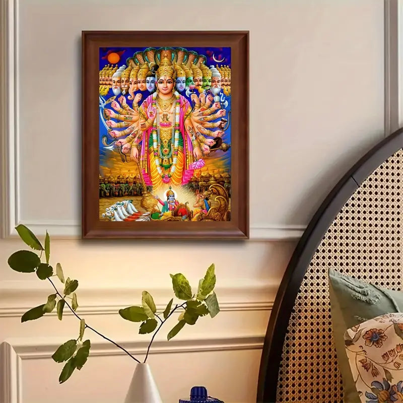 1pc Frameless Classical Hindu Deity Canvas Art Print - 15.7*23.6in Unframed