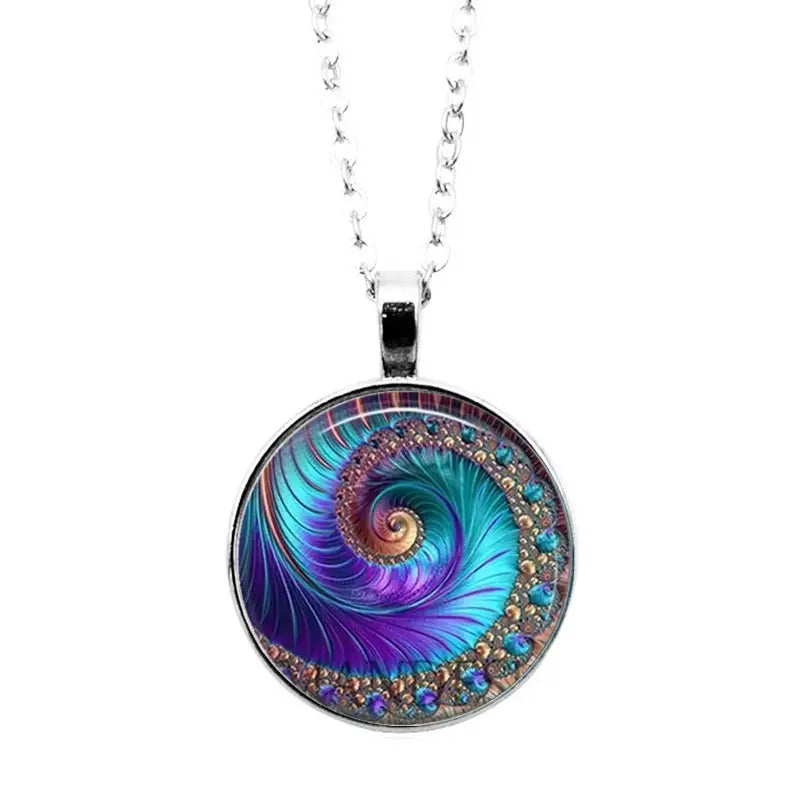 4pcs Peacock Pattern Earrings Necklace Set