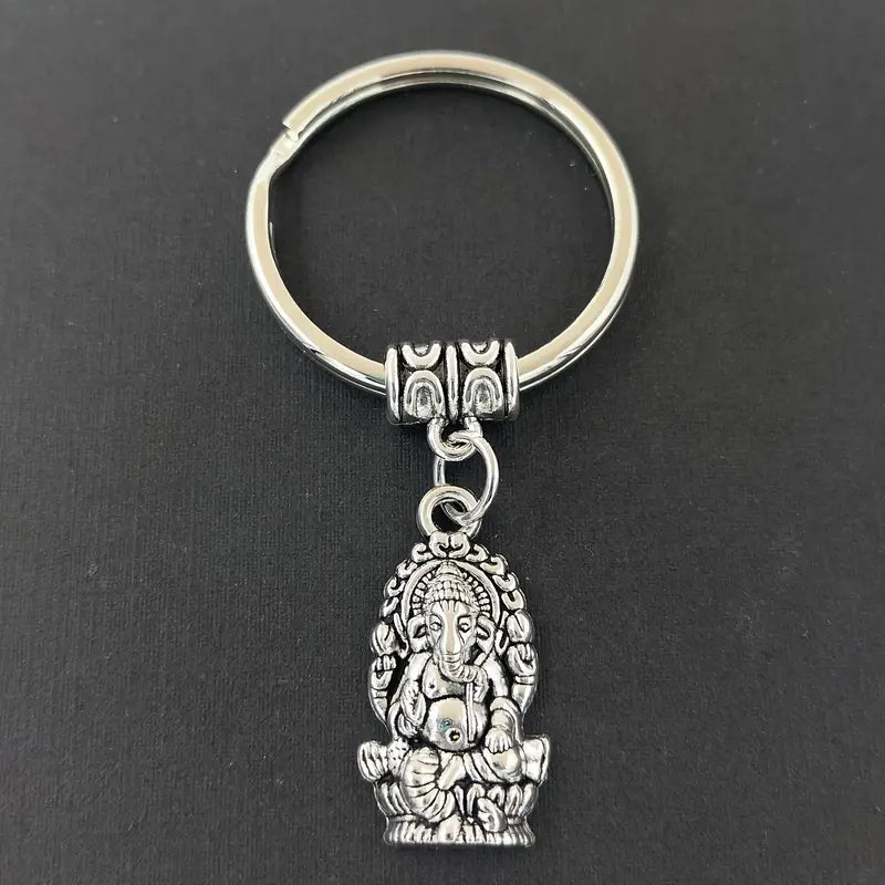 Southeast Asian Elephant God Pendant Keychain