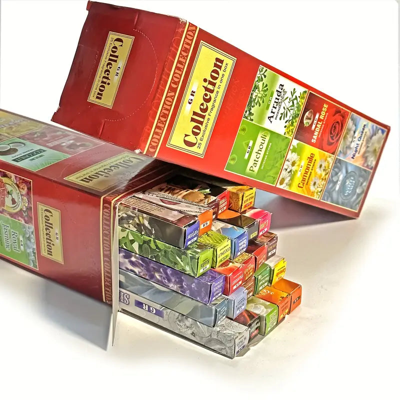 25pcs Handcrafted Assorted Aromatherapy Sticks Set