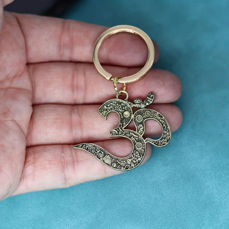 OM Yoga Pendant Keychain