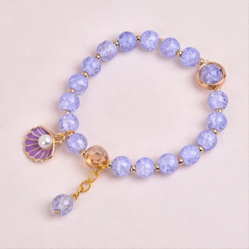 1pc Girls Shell Pearl Bracelet