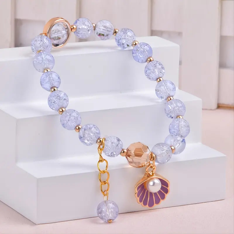 1pc Girls Shell Pearl Bracelet