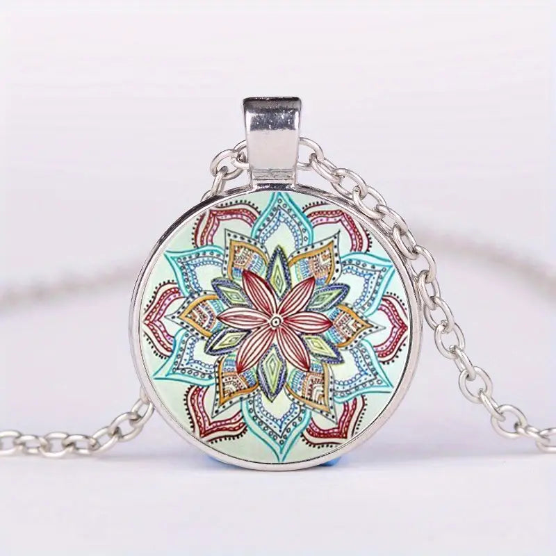 4pc OM Yoga Mandala Design Necklace Set