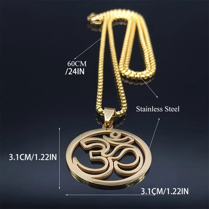 OM Pendant Necklace