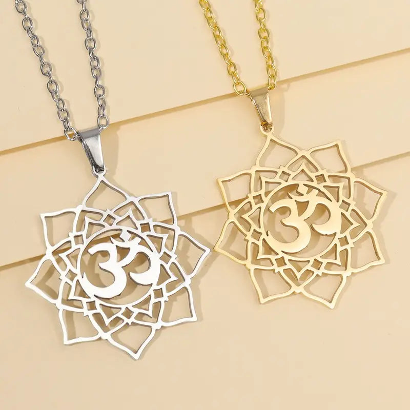 Yoga Symbol Pendant Necklace
