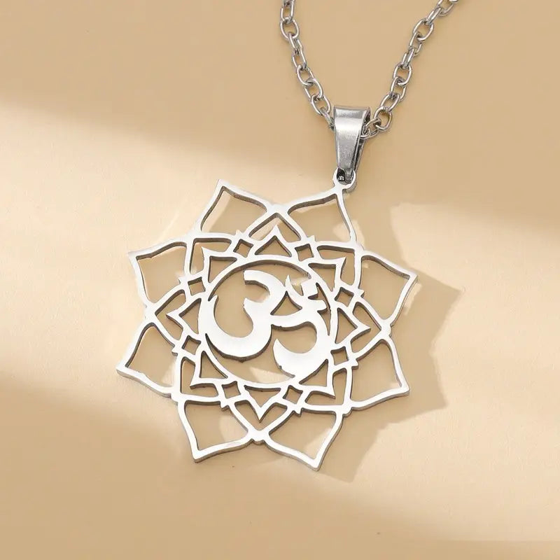 Yoga Symbol Pendant Necklace
