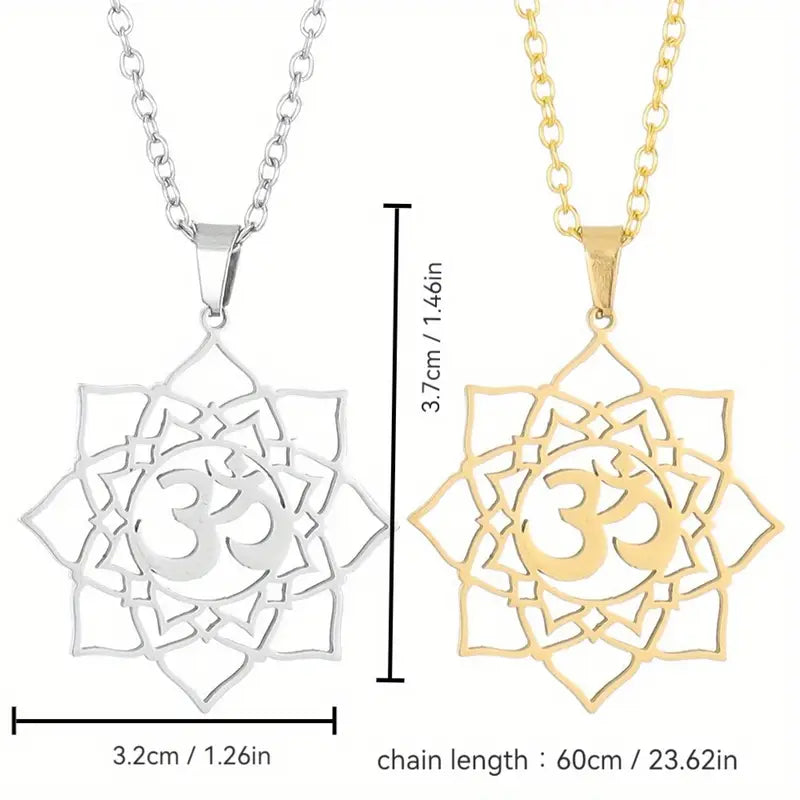 Yoga Symbol Pendant Necklace