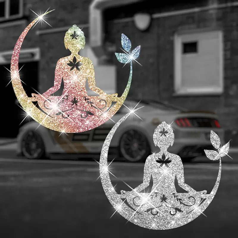 Shiny Buddha Chakra Peace Love Good Vibe Sticker